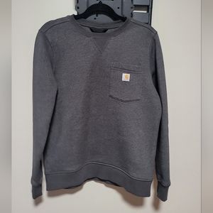 Carhartt crew neck pullover fleece lining womens sweater size M.